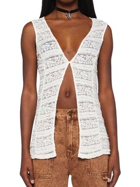 Lioness White Lace Top